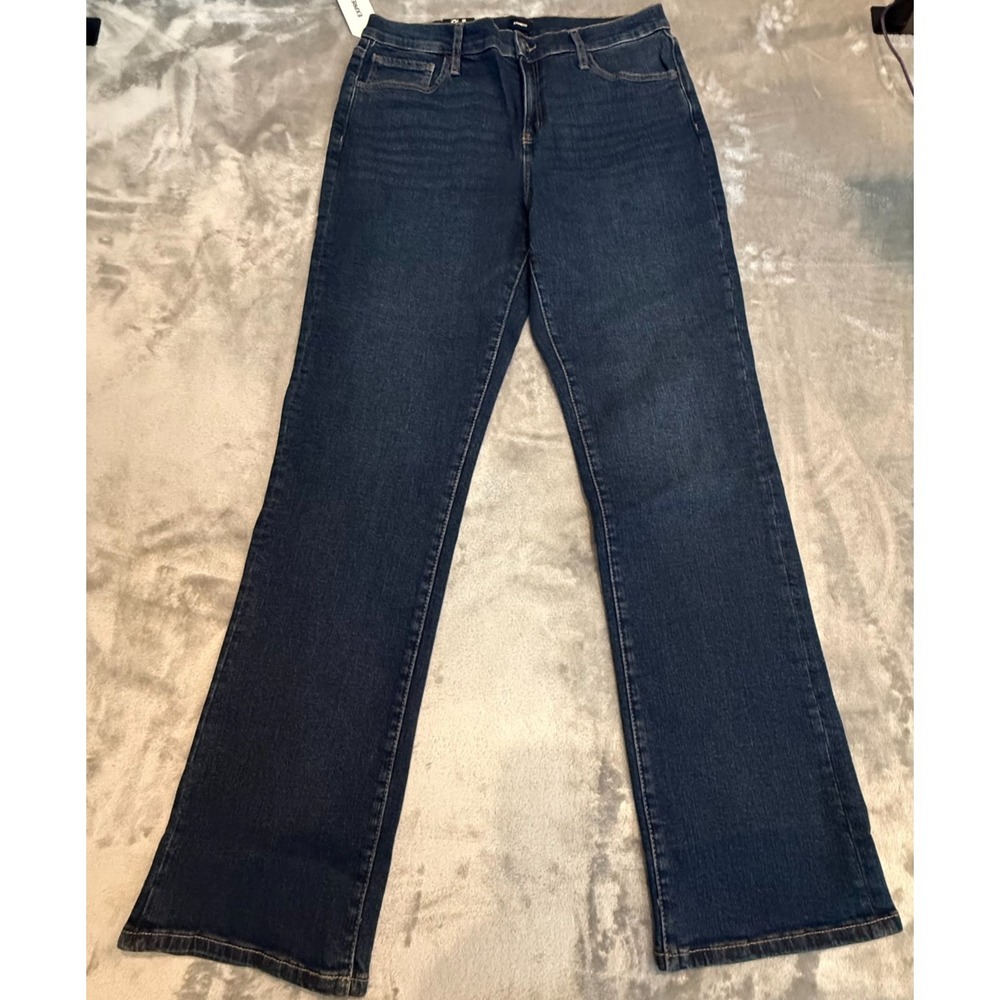 NWT Express Bootcut Jeans Women's Size 16 Medium Wash Stretch Denim MSRP $98